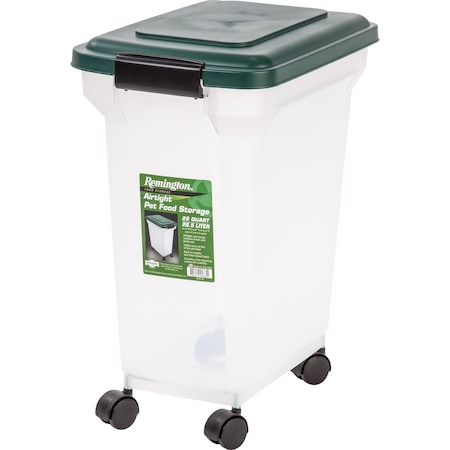 Remington Remington Green Plastic 28 qt Pet Food Container For All Animals 296001